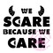 Monsters Inc We Scare Because We Care Decal Sticker product 2